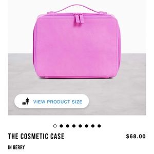 NWT Beis Cosmetic Case in Berry